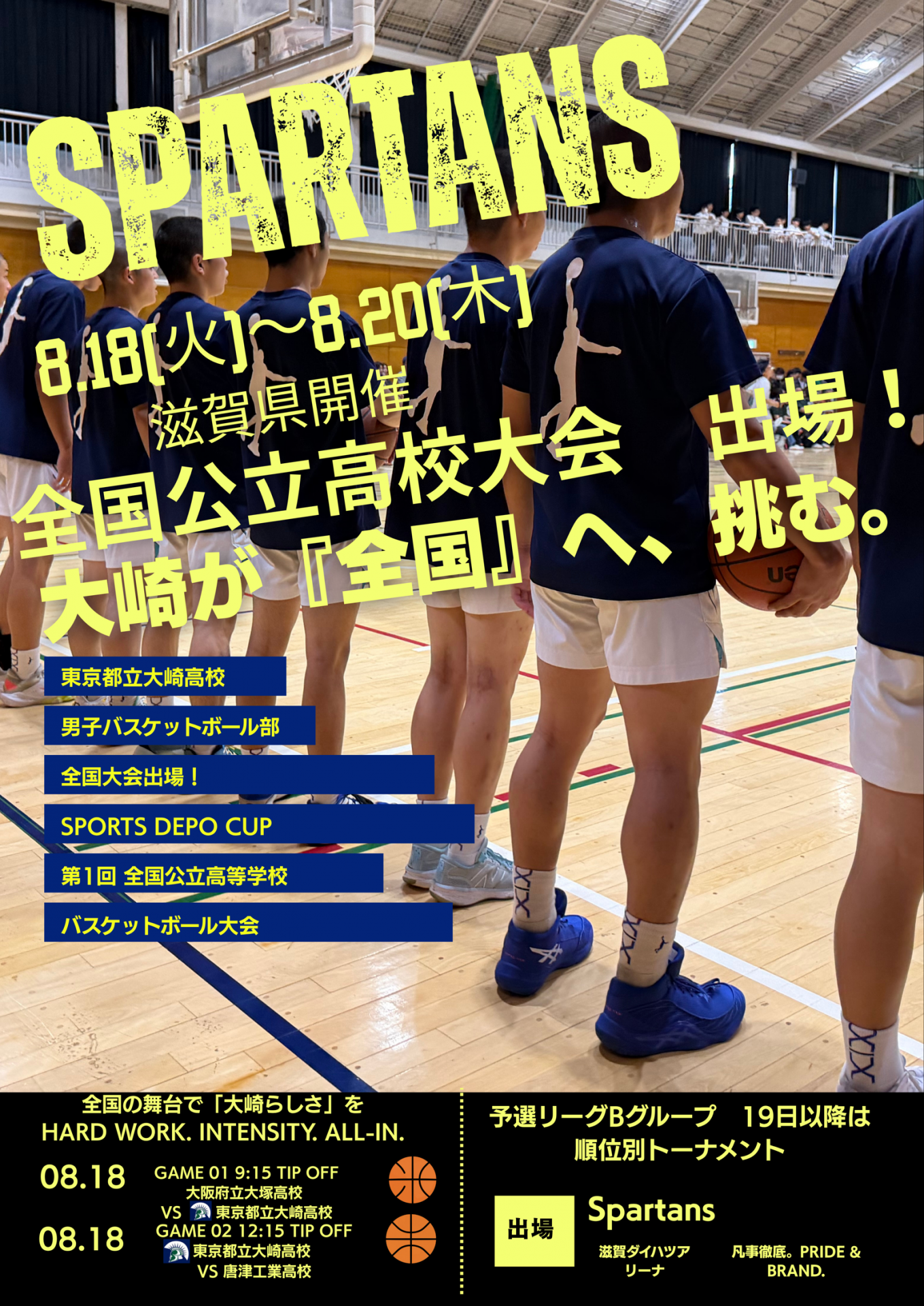 男子バスケ　全国
